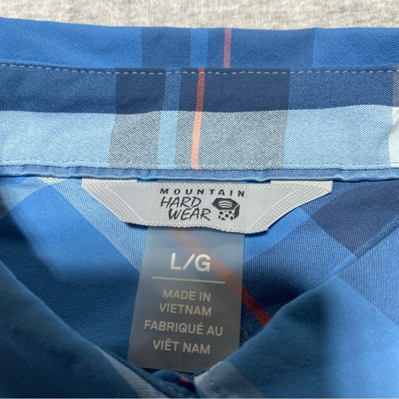 Mountain Hardwear Shirt Mens Large Blue Canyon Gorpcore Hiking Outdoors NEW - Picture 5 of 10